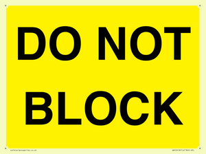 DO NOT BLOCK